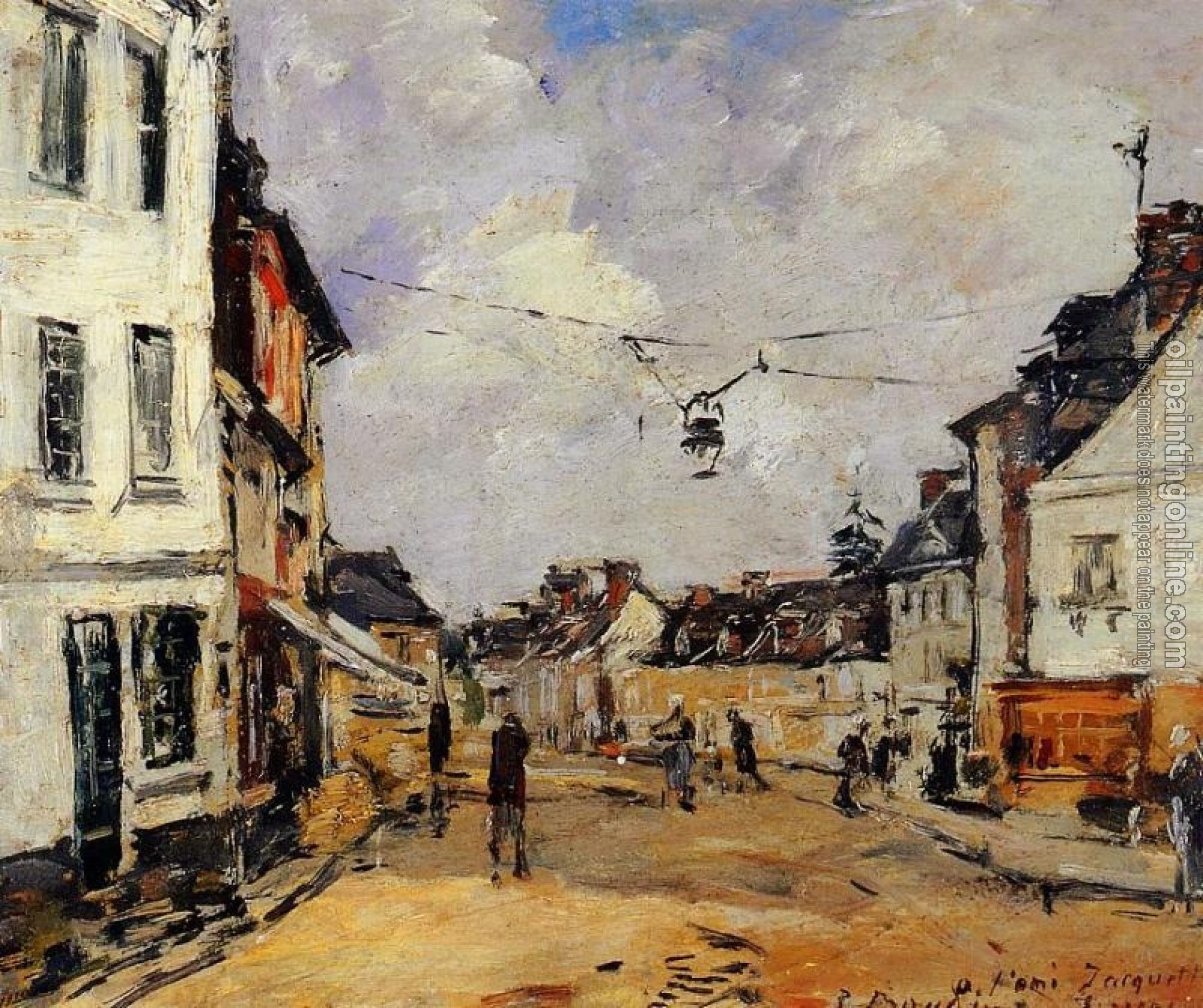 Boudin, Eugene - Fervaques, the Main Street